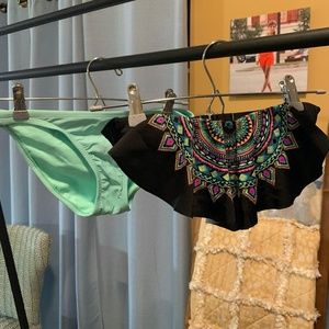 Target Black And Neon Bathing Suit